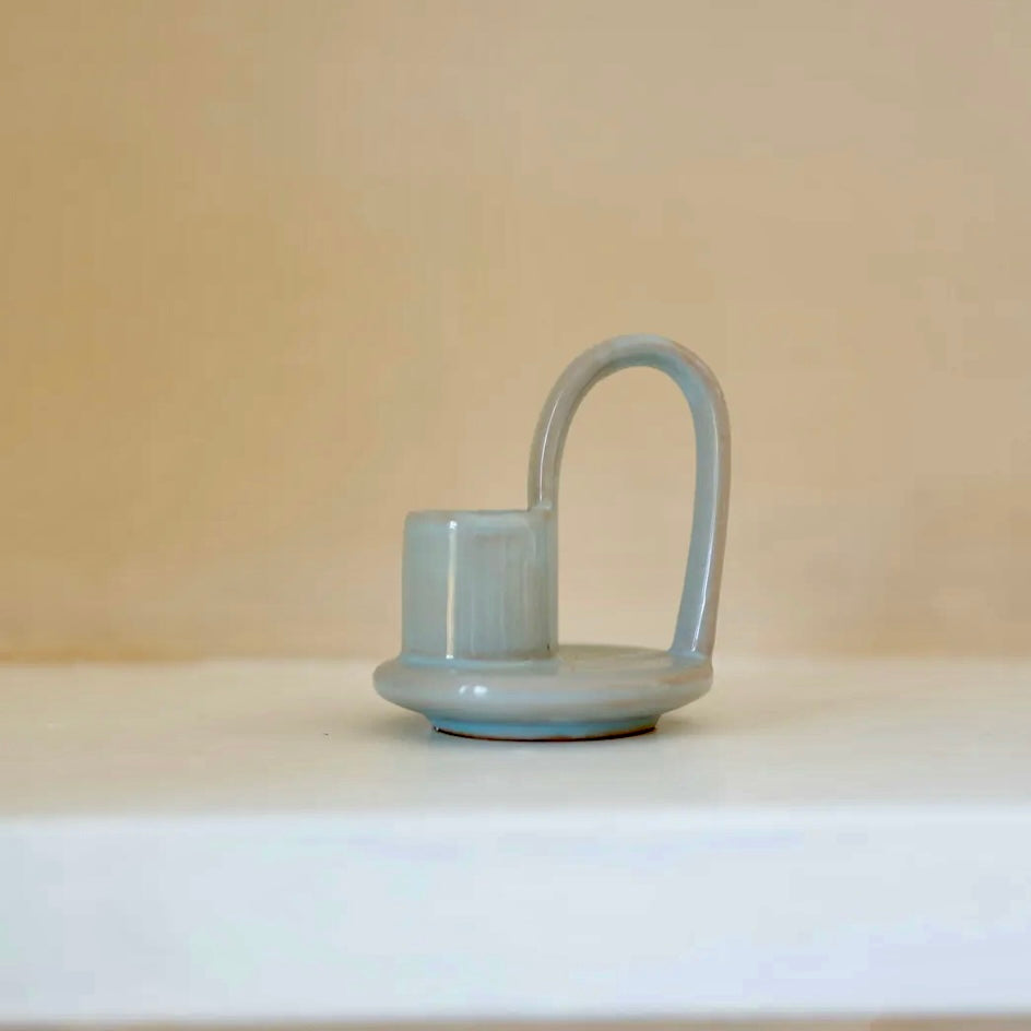 Wee Willy Winkee Candle Holder - Eggshell