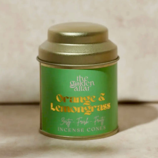 The Golden Altar Incense Cone Tin