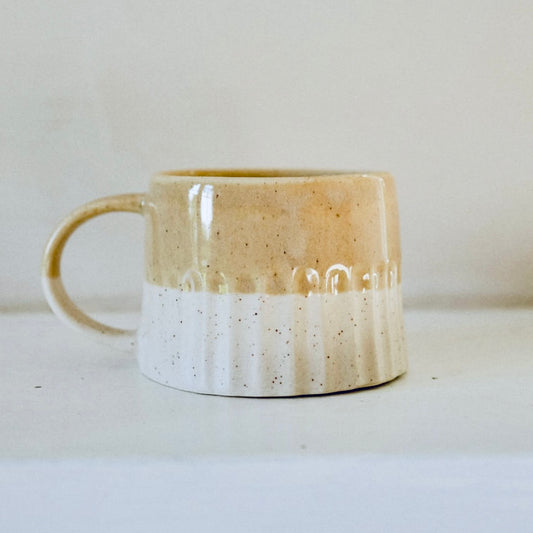 Ridged Double Glaze Mug