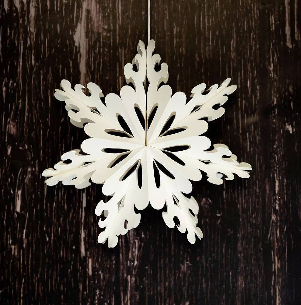 Hanging Snowflake Decoration image 5