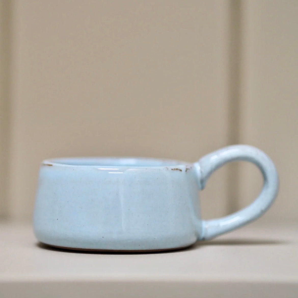 Stoneware Tea Light Cup - Eggshell