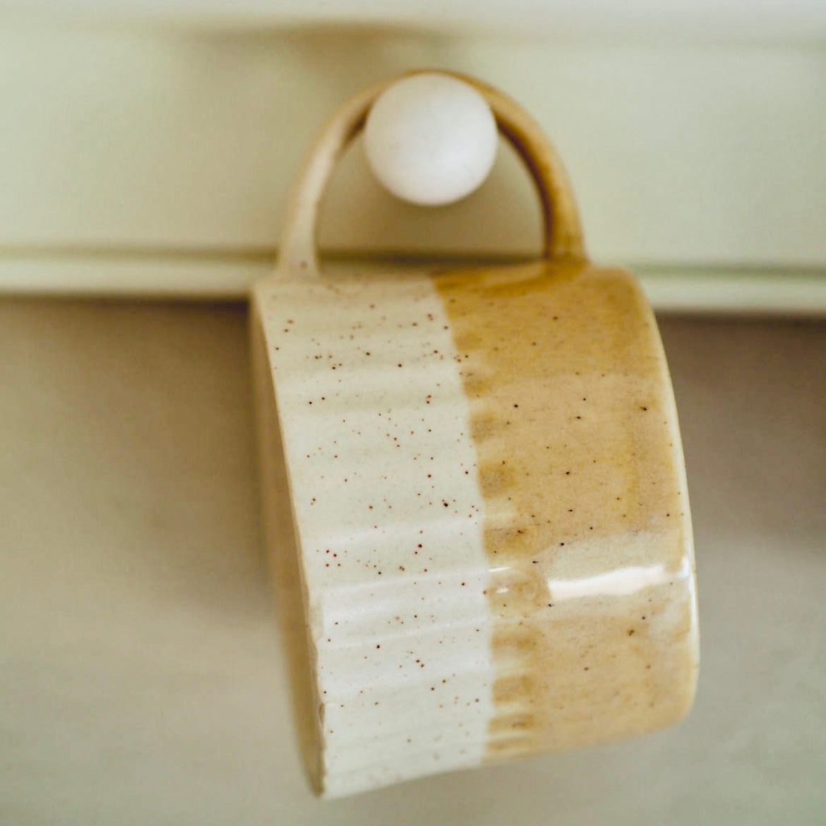 Ridged Double Glaze Mug