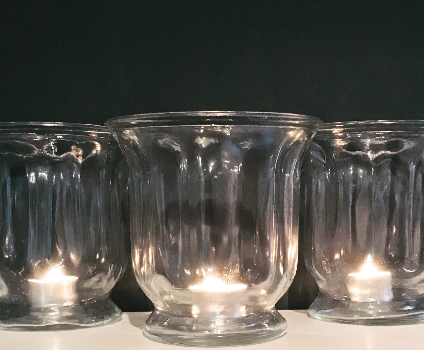 Fluted Hurricane Vase