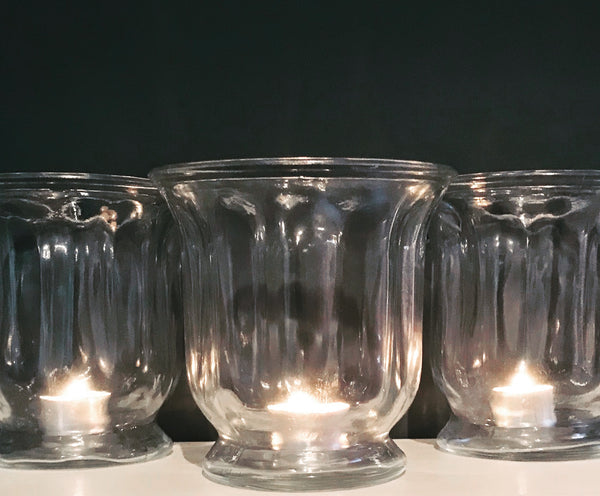 Fluted Hurricane Vase