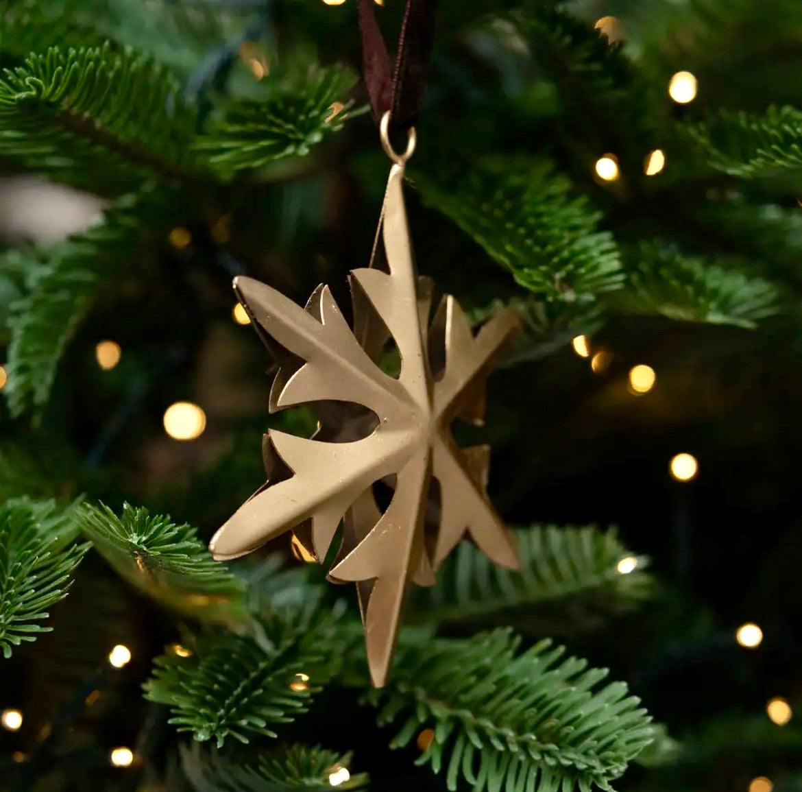 Gold Star Iron Hanging Decoration
