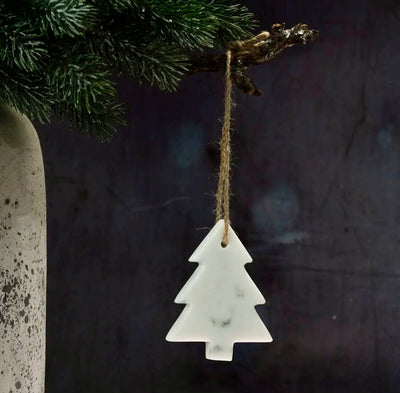 White Marble Hanging Tree Decoration