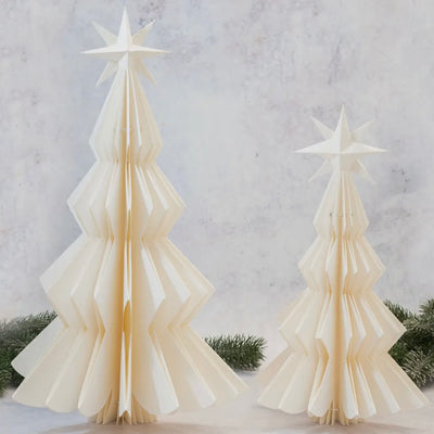 White Paper Christmas Tree Table Decoration Ornament