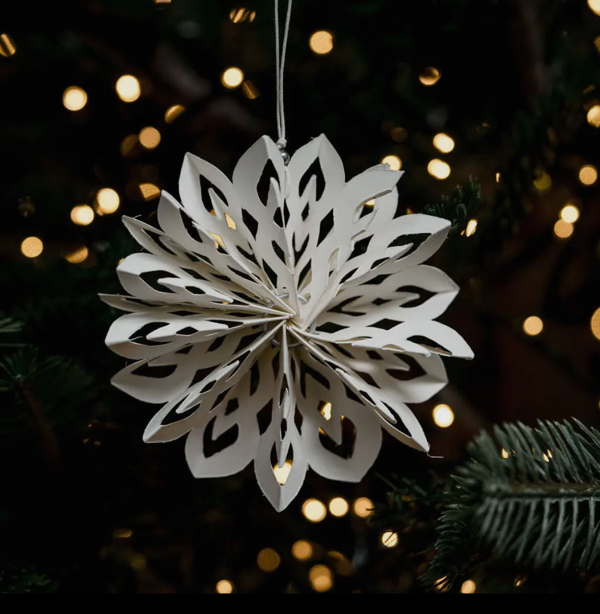 White Paper Hanging Decoration