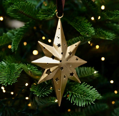 Gold Star Iron Hanging Decoration