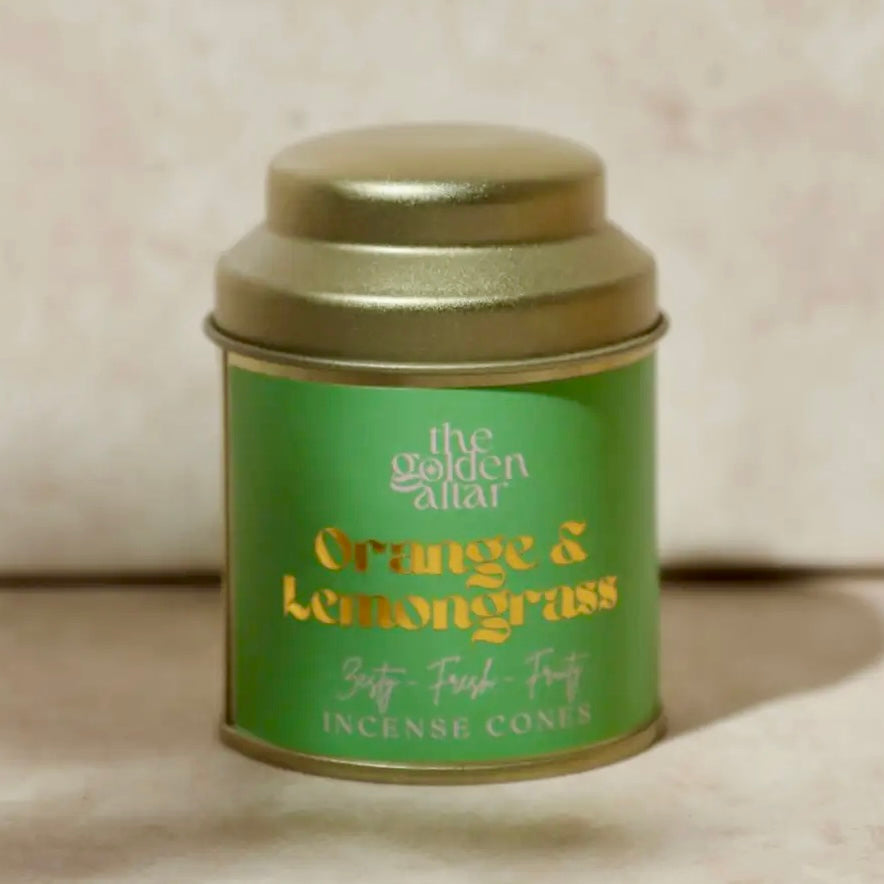 The Golden Altar Incense Cone Tin