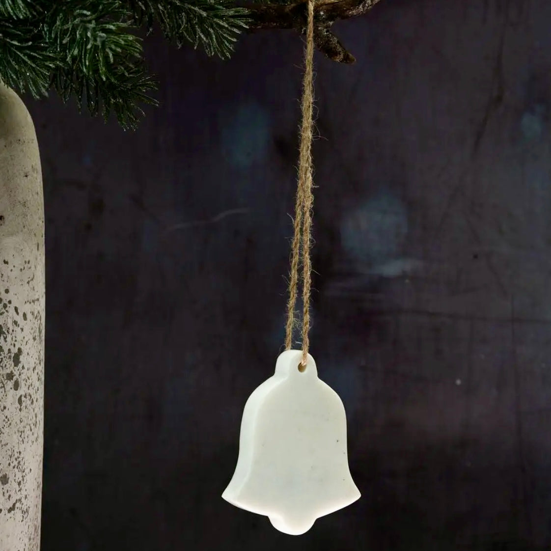 White Marble Hanging Bell Decoration