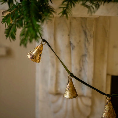 Bell Garland on Velvet Ribbon