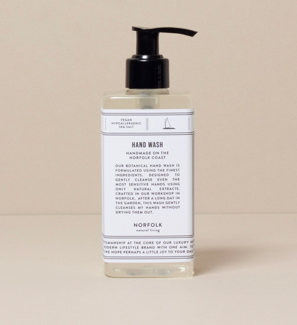 Hand Wash - Coastal bottle with pump on a beige background