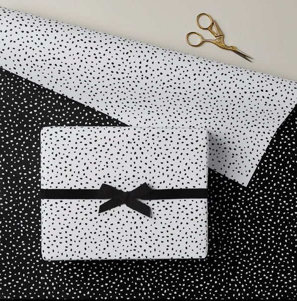 Monochrome Dalmatian Double Sided Gift Wrap