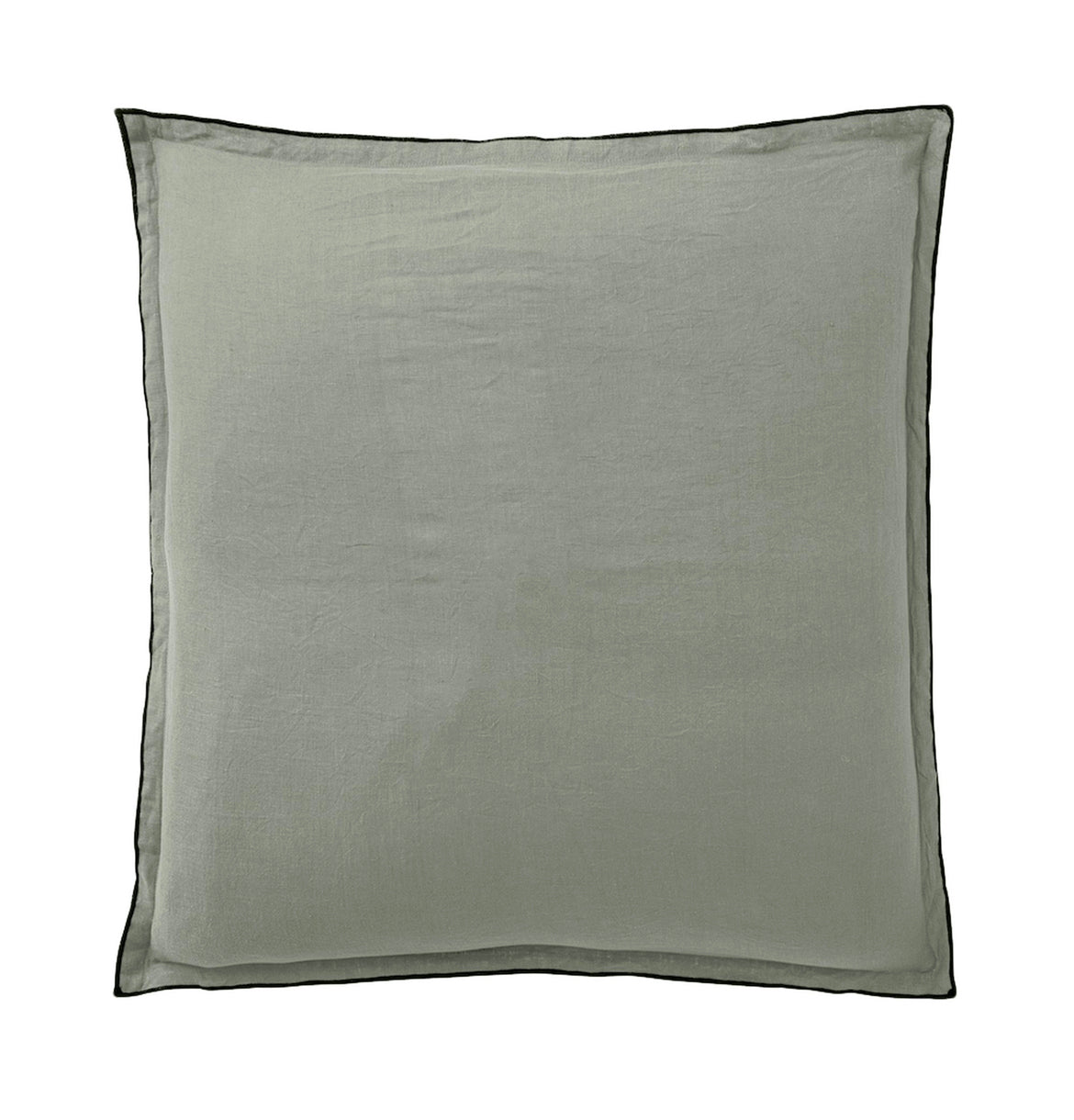 Solid gray pillow on a white background