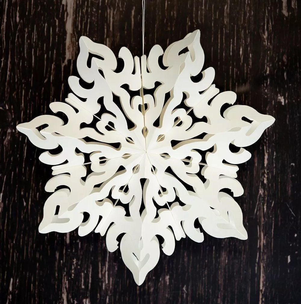 Hanging Snowflake Decoration image 2