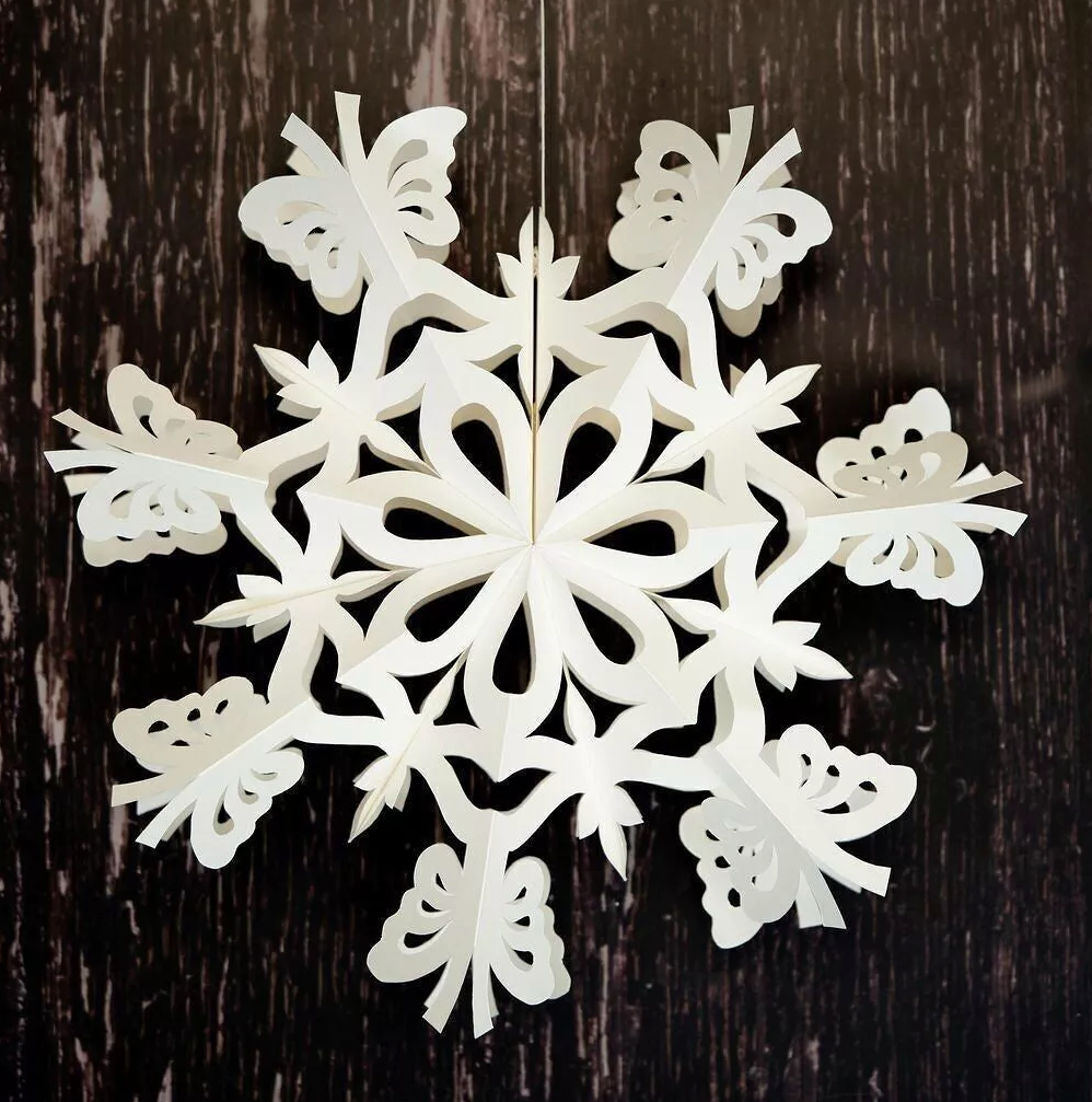 Hanging Snowflake Decoration image 3